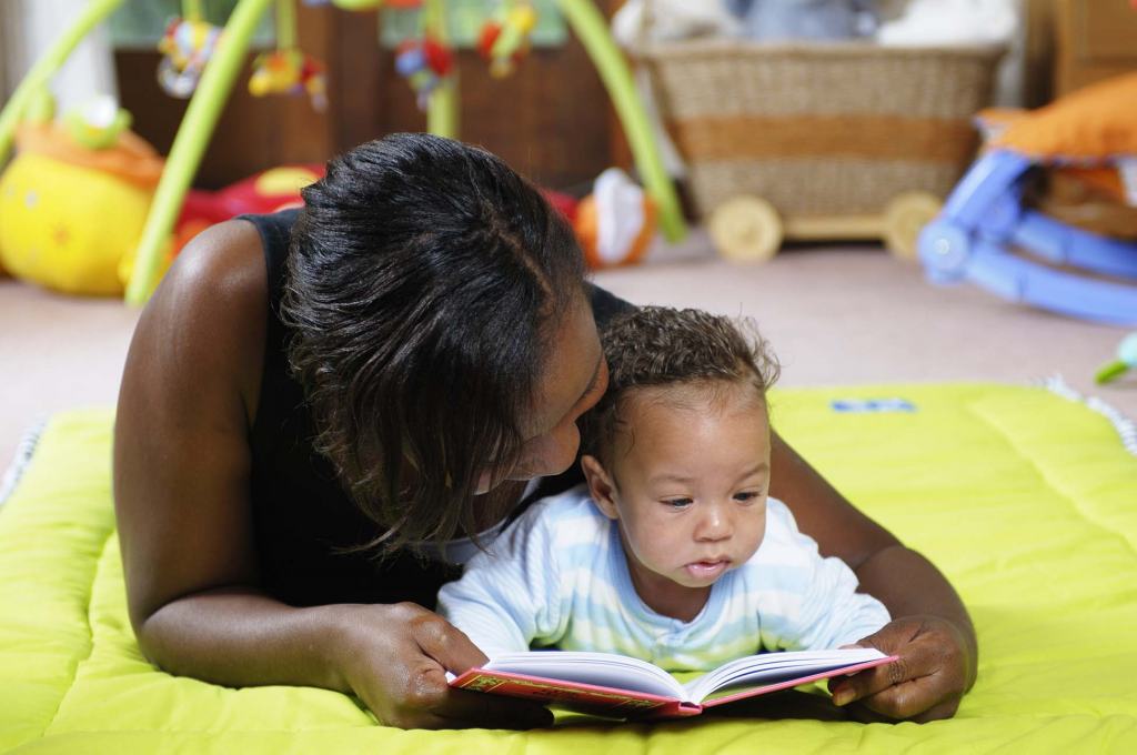 Baby reading