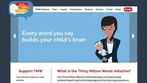 The Thirty Million Words Initiative screenshot